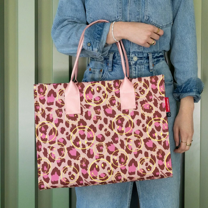 Reisenthel daily Shopper smiley leo blush