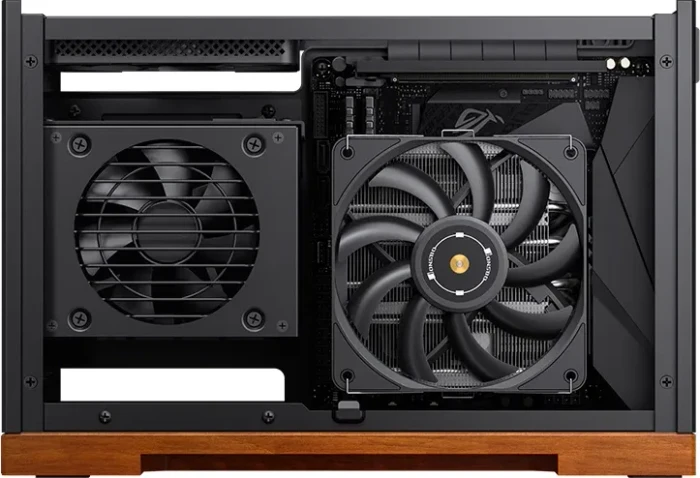 Jonsbo T9 Black, schwarz/braun, PCIe 5.0 Edition, Mini-ITX
