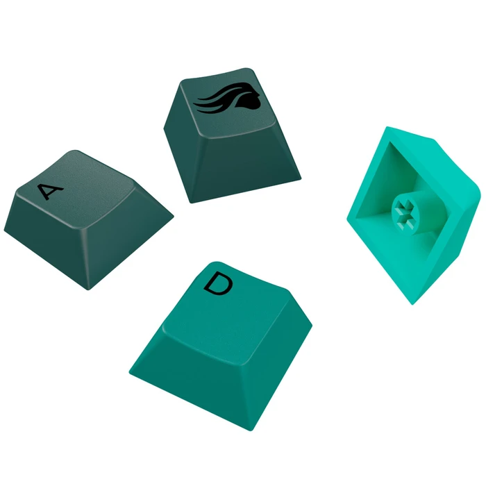 Glorious GPBT Gradient V2 Keycaps, Kunststoff (PBT), Rainforest, grün, 131 Tasten, ANSI-US