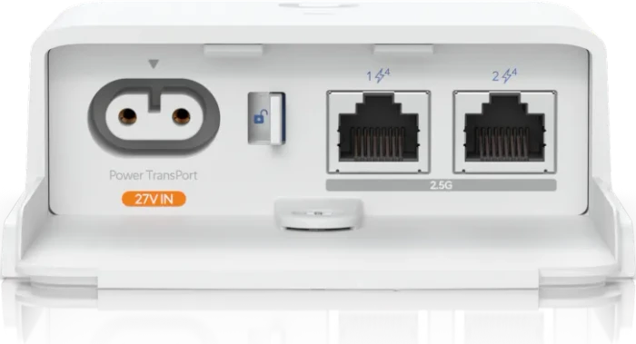 Ubiquiti Outdoor Wallmount 2.5G PoE-Injektor, 2x RJ-45, 100W passiv PoE