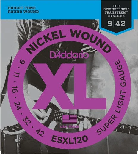 D'Addario XL Nickel Wound Super Light Double Ball End
