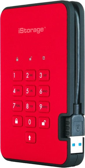 iStorage diskAshur2 256bit, rot, 5TB, USB-A 3.0