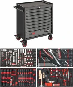 Vigor 1000 XL Werkzeugwagen bestückt inkl. 375-tlg. Zubehör
