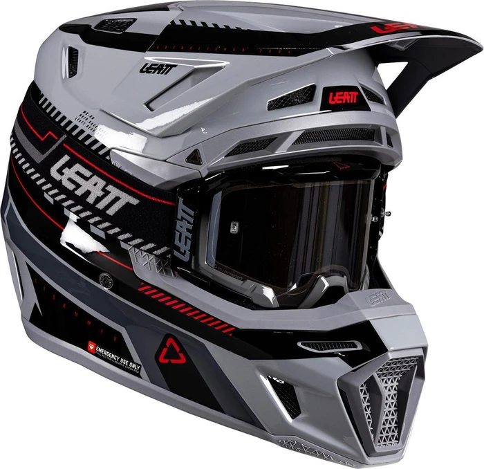 Leatt Moto 8.5 grau/schwarz/rot