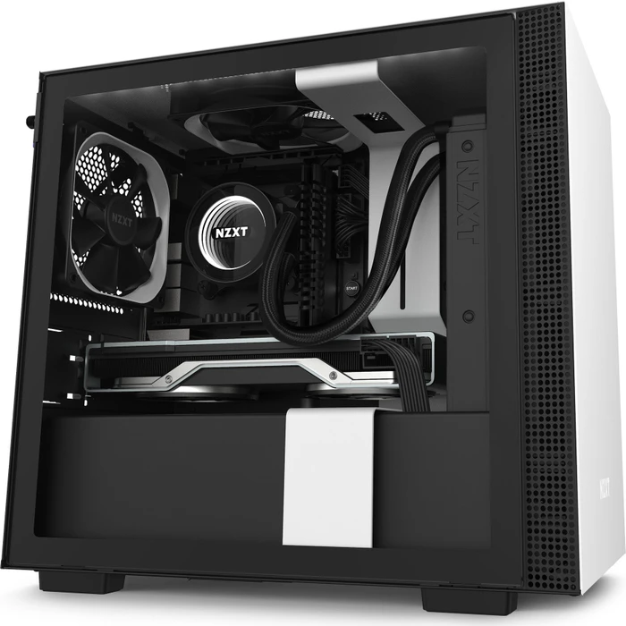 NZXT H210i, weiß, Glasfenster, Mini-ITX