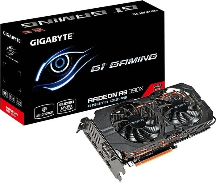 GIGABYTE Radeon R9 390X G1 Gaming, 8GB GDDR5, DVI, HDMI, 3x DP
