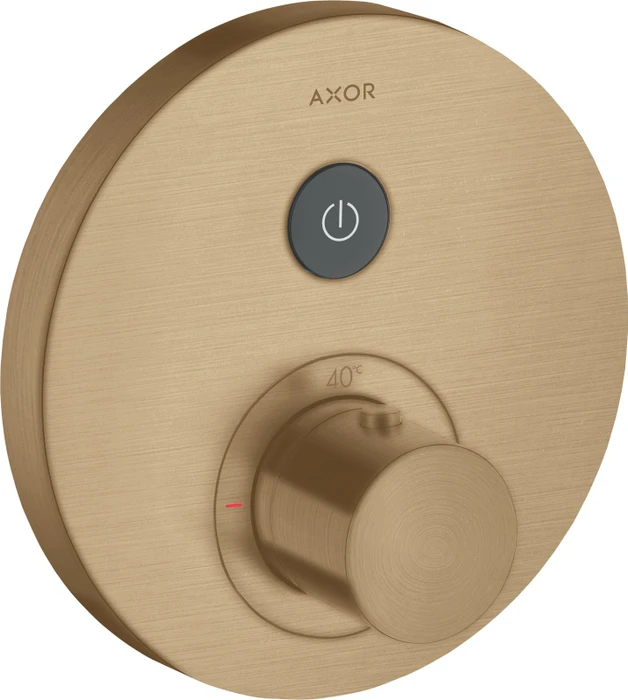 Hansgrohe Axor ShowerSelect rund Thermostat mit 1 Ventilen brushed bronze