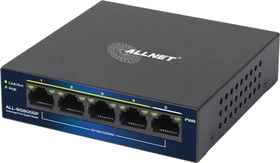 Allnet SG80 Desktop Gigabit Switch, 5x RJ-45, 52W PoE+ (ALL-SG8005P / 215400)