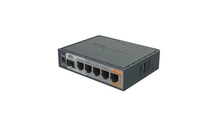 MikroTik RouterBOARD hEX S Gigabit Router, 5x RJ-45, 1x SFP, PoE