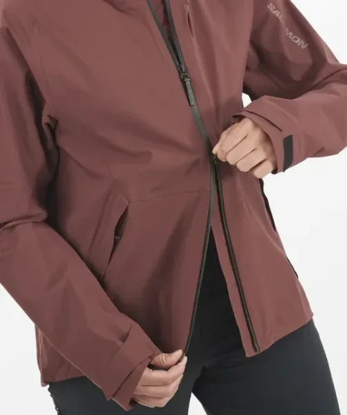 Salomon Outerpath 2.5L Funktionsjacke rum raisin (Damen)