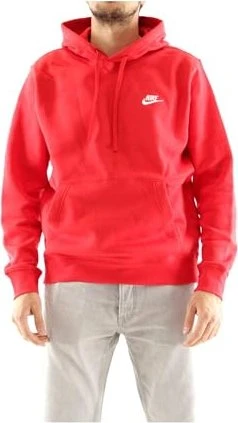 Nike Sportswear Club Fleece Hoodie university red/white (Herren)