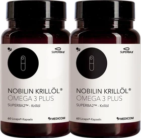 Nobilin Krillöl Omega 3 Plus Kapseln, 120 Stück