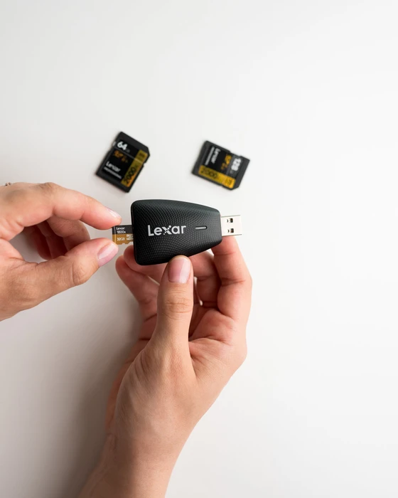 Lexar 2-in-1 USB 3.1 Multi-Kartenleser, USB-A 3.0 [Stecker]
