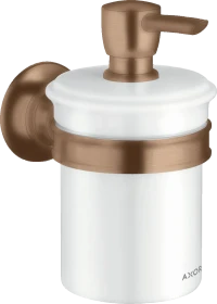 Hansgrohe Axor Montreux Seifenspender mit Halter brushed red gold