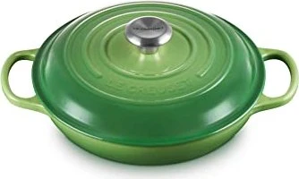 Le Creuset Gourmet-Profitopf Bräter aus Gusseisen rund 26cm 2.2l bamboo green