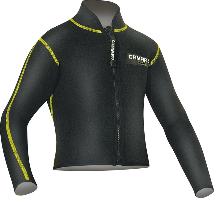 Camaro Bolero Oberteil langarm 3/3mm schwarz (Junior)
