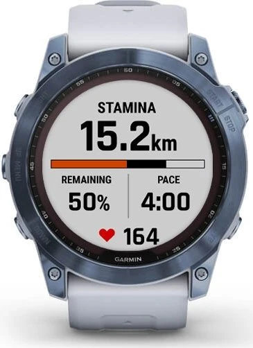 Garmin Fenix 7X Sapphire Solar blue dlc titan/whitestone