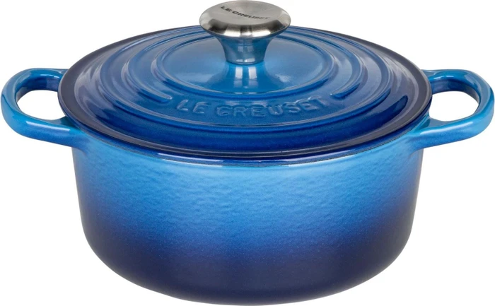 Le Creuset Signature Gusseisen Bräter rund 18cm 1.8l azure