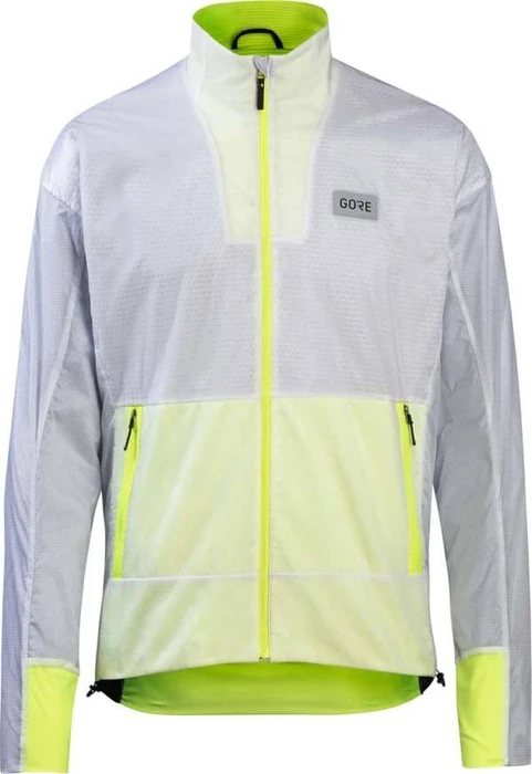 Gore Wear Drive Laufjacke white/neon yellow (Herren)