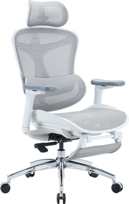 Sihoo Doro C300L Ergonomischer Bürostuhl mit Fußstütze, weiß