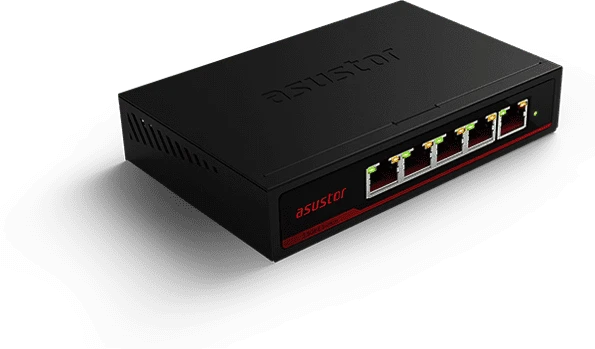 Asustor Desktop 2.5G Switch, 5x RJ-45
