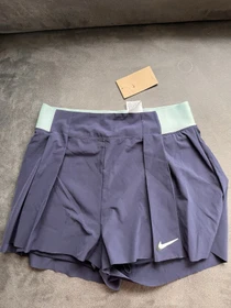 Nike Court Dri-FIT Slam Laufhose kurz midnight navy/glacier blue/white (Damen)