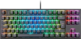 ISY IGK-4100 TKL Gaming Tastatur, schwarz, LEDs RGB, Huano RED, USB, DE (505334)