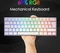 RK Royal Kludge RK61 60% Wireless, weiß, LEDs RGB, Gateron BLUE, USB/Bluetooth, DE Vorschaubild