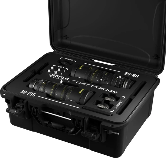 DZOFilm Catta Zoom 35-80mm / 70-135mm T2.9 Cine 2 Lens Set Schwarz für Sony E