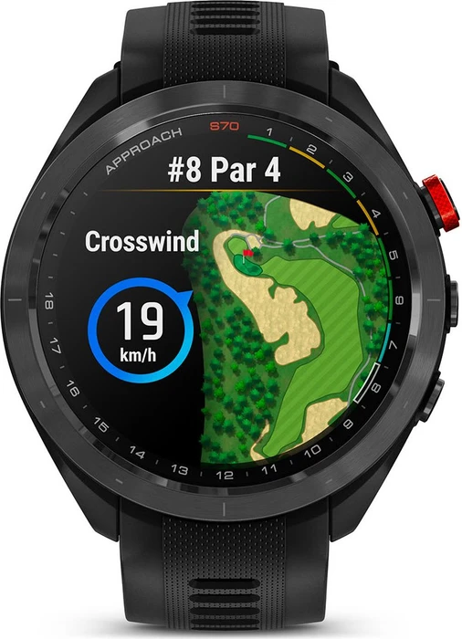 Garmin Approach S70 47mm GPS-Golfuhr black ceramic/black
