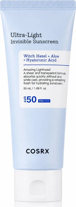 COSRX Ultra-Light Invisible Sonnencreme PA++++ LSF50, 50ml