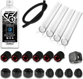 Nanoxia PETG Starter Pack 16/13mm rot beleuchtet