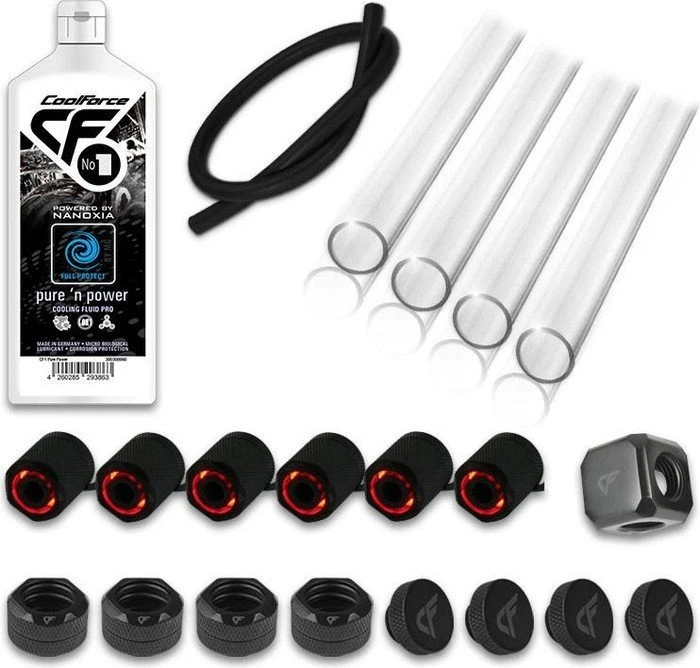 Nanoxia PETG Starter Pack 16/13mm rot beleuchtet