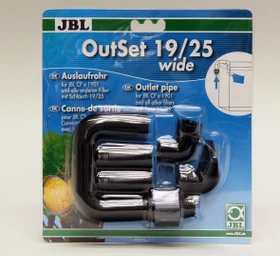 JBL OutSet wide - Wasserrücklauf-Set mit Breitstrahlrohr für Außenfilter von Aquarien, 19/25mm