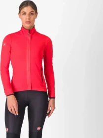 Castelli Alpha 150 Fahrradjacke hibiscus/black (Damen)