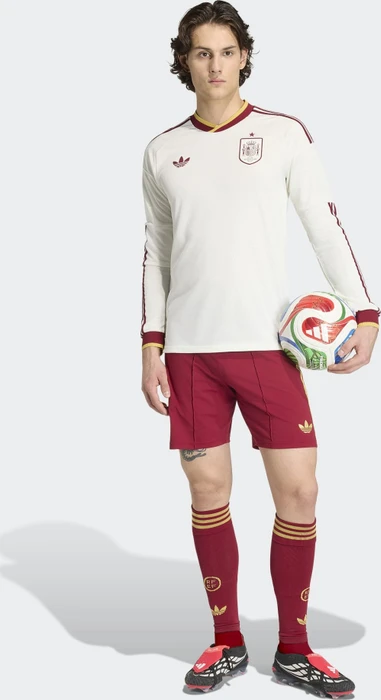 adidas FIFA WM 2026 Spanien Authentic Auswärtstrikot langarm off white (Junior)