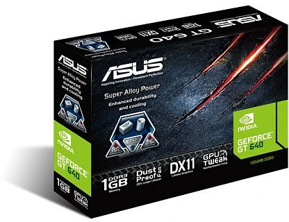 ASUS GeForce GT 640, GeForce GT 640, 1GB DDR3, VGA, DVI, HDMI