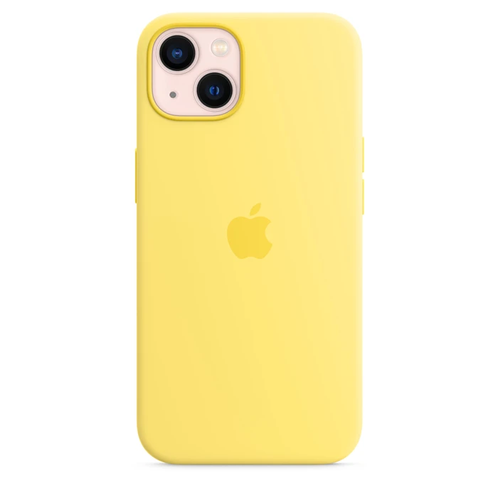 Apple Silikon Case mit MagSafe für iPhone 13 Zitronenschale
