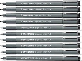 Staedtler Pigmentliner 308 1.0mm schwarz, 10er-Pack