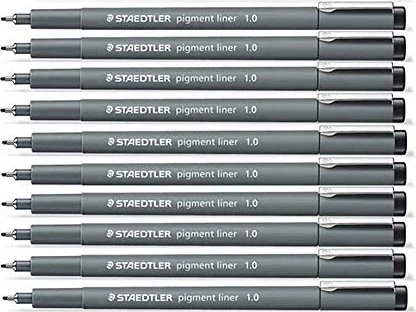 Staedtler Pigmentliner 308 1.0mm schwarz, 10er-Pack