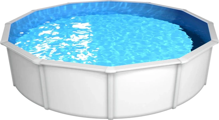Steinbach Nuovo de Luxe II Stahlwandpool Set rund 360x120cm blau