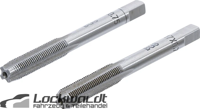 BGS technic Gewindebohrer mit Vor- und Fertigschneider, M7, 2 Stück