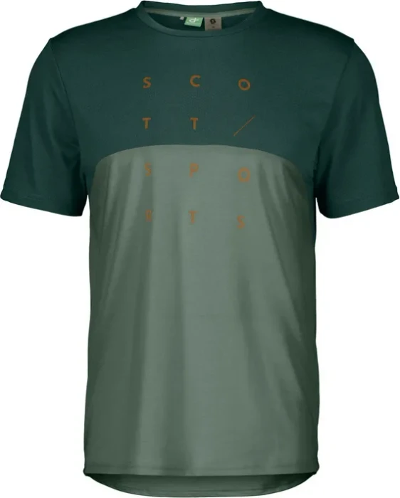 Scott Trail Flow DRI Trikot kurzarm lush green/haze green (Herren)