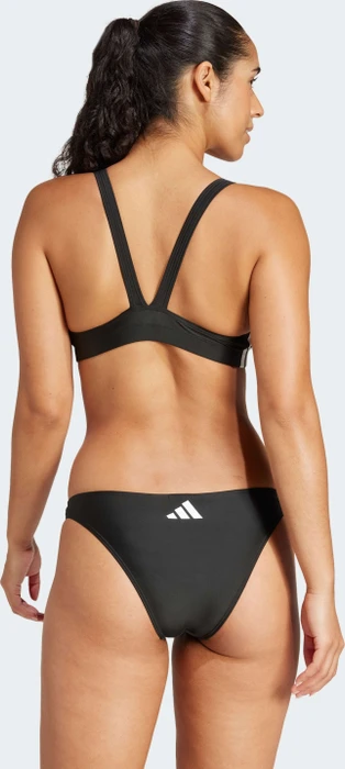 adidas 3-Streifen V-Back Bikini-Set schwarz/weiß (Damen)
