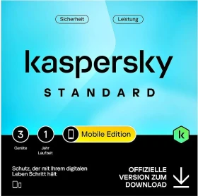 Kaspersky Lab Standard Mobile Edition, 3 User, 1 Jahr, ESD (multilingual) (Multi-Device) (KL1048GDCFS)