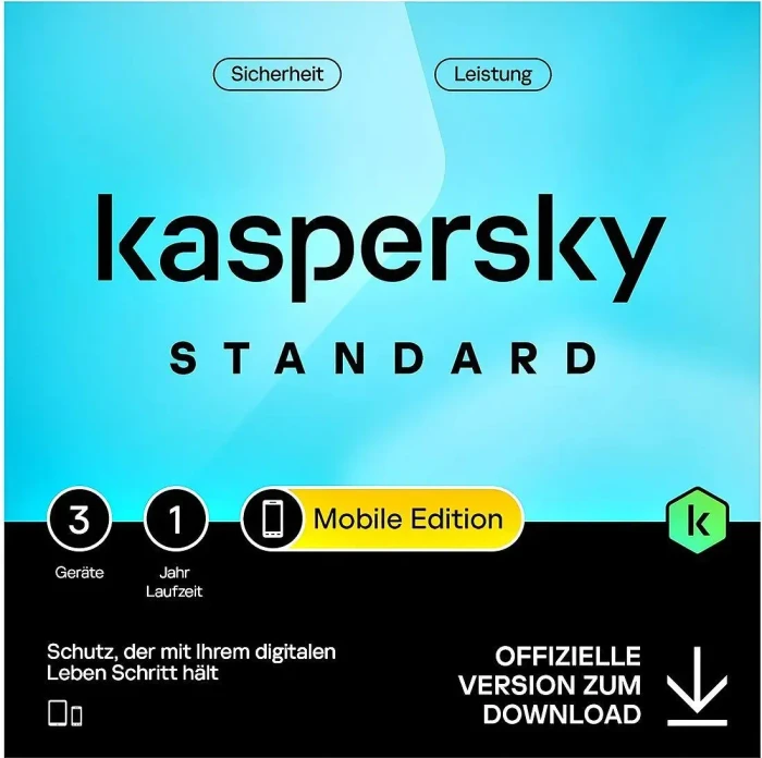 Kaspersky Lab Standard Mobile Edition, 3 User, 1 Jahr, ESD (multilingual) (Multi-Device)