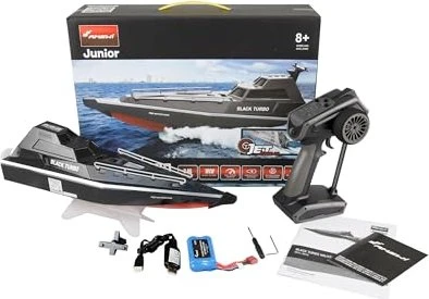 Amewi Black Turbo Militärboot mit Jetantrieb 420mm RTR schwarz