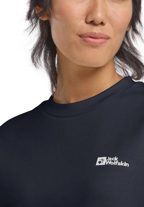 Jack Wolfskin Essential Crewneck Sweatshirt dark navy (Damen)