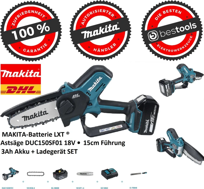Makita DUC150 Akku-Astsäge
