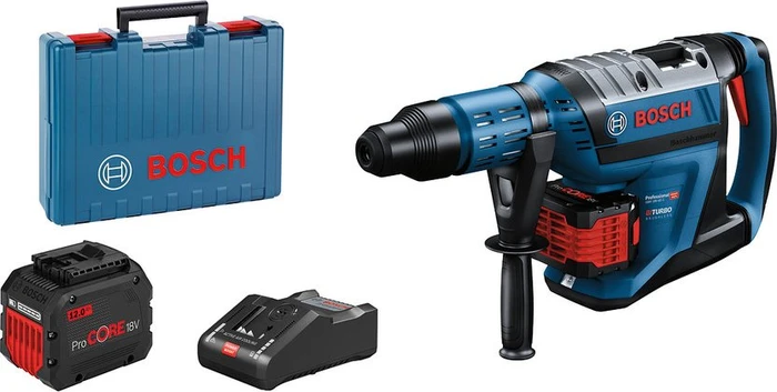 Bosch Professional GBH 18V-45 C BITURBO Akku-Bohr-/Meißelhammer inkl. Koffer + 2 Akkus 12.0Ah